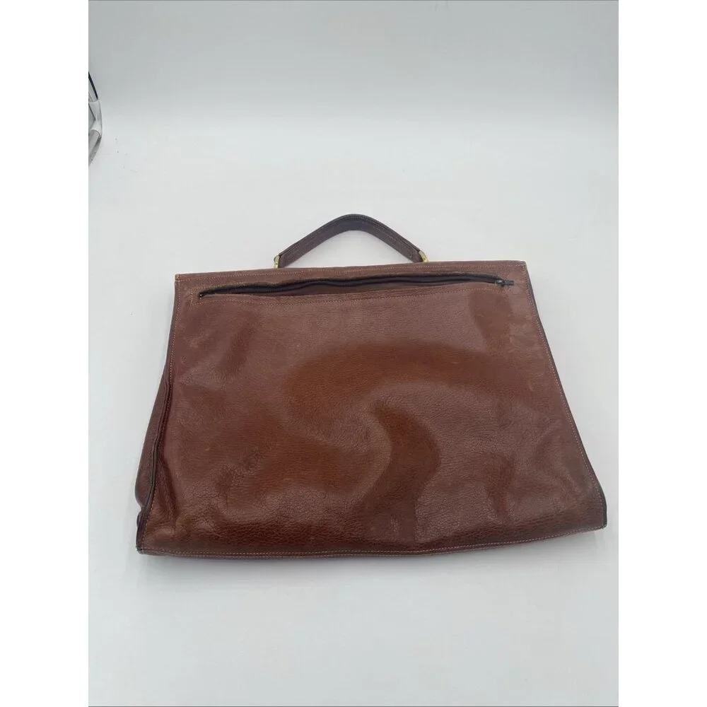 Vintage Medici Creations Leather Messenger Bag Satchel Breifcase Tote W. Germany